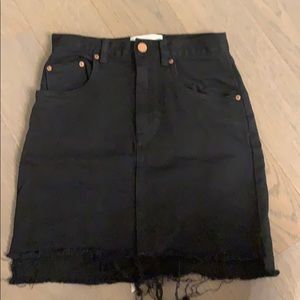 Black denim Wilfred free skirt